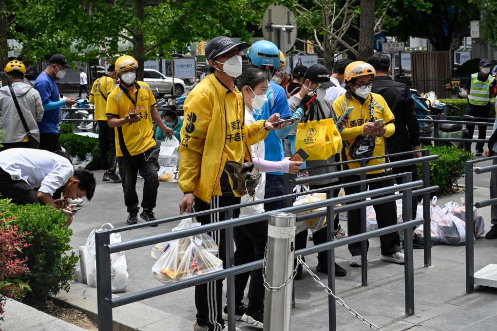China’s official non-manufacturing PMI, which measures business sentiment in the services and construction sectors, rose to 47.8 from 41.9 in April. Photo: AFP