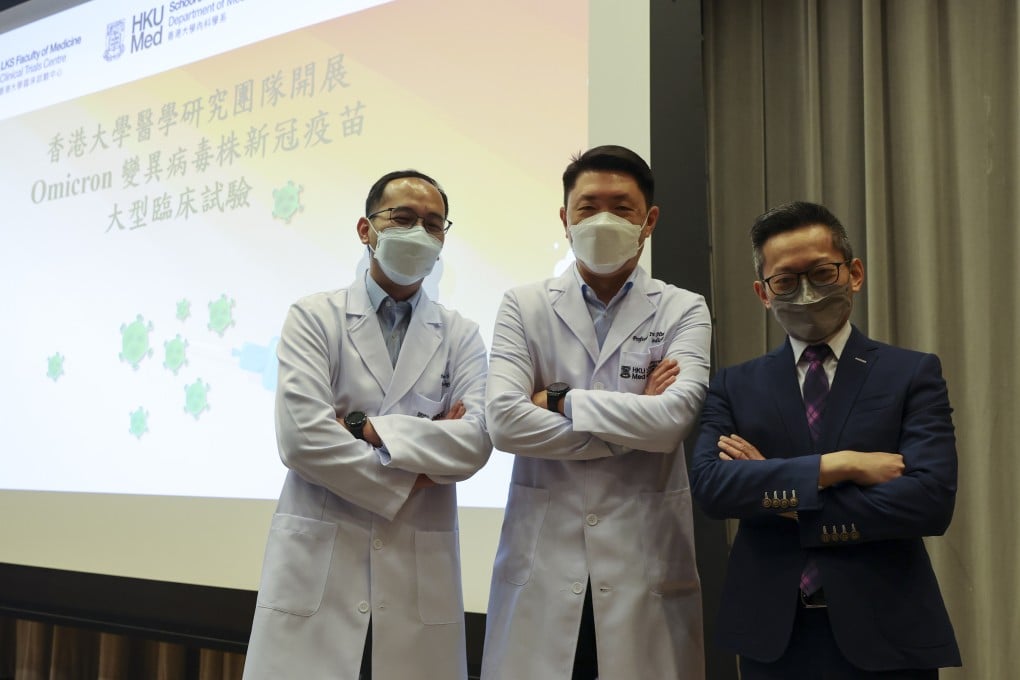 University of Hong Kong and Sinopharm test city’s first Omicron-targeting vaccine. Photo: Edmond So