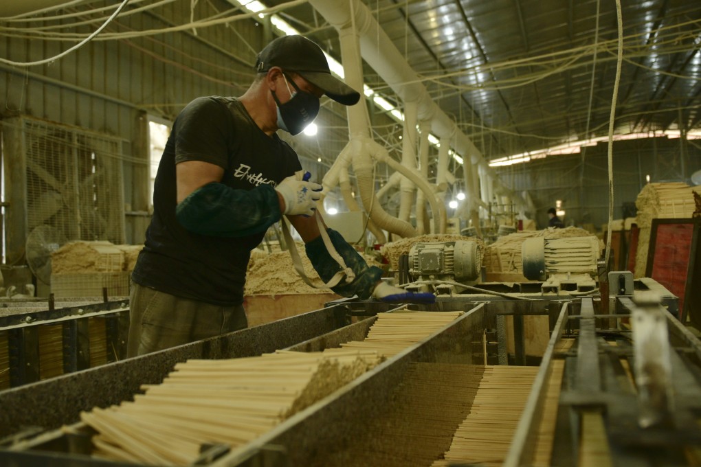 Caixin/Markit manufacturing purchasing managers’ index (PMI) rose to 48.1 in May from 46 in April. Photo: Xinhua