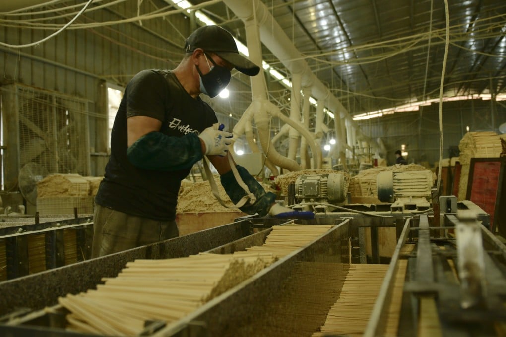 Caixin/Markit manufacturing purchasing managers’ index (PMI) rose to 48.1 in May from 46 in April. Photo: Xinhua