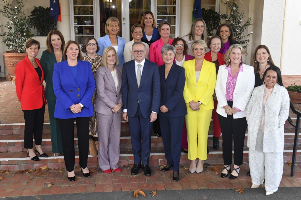 Australian PM Anthony Albanese appointer 13 women to his cabinet. Photo: AAP Image via AP