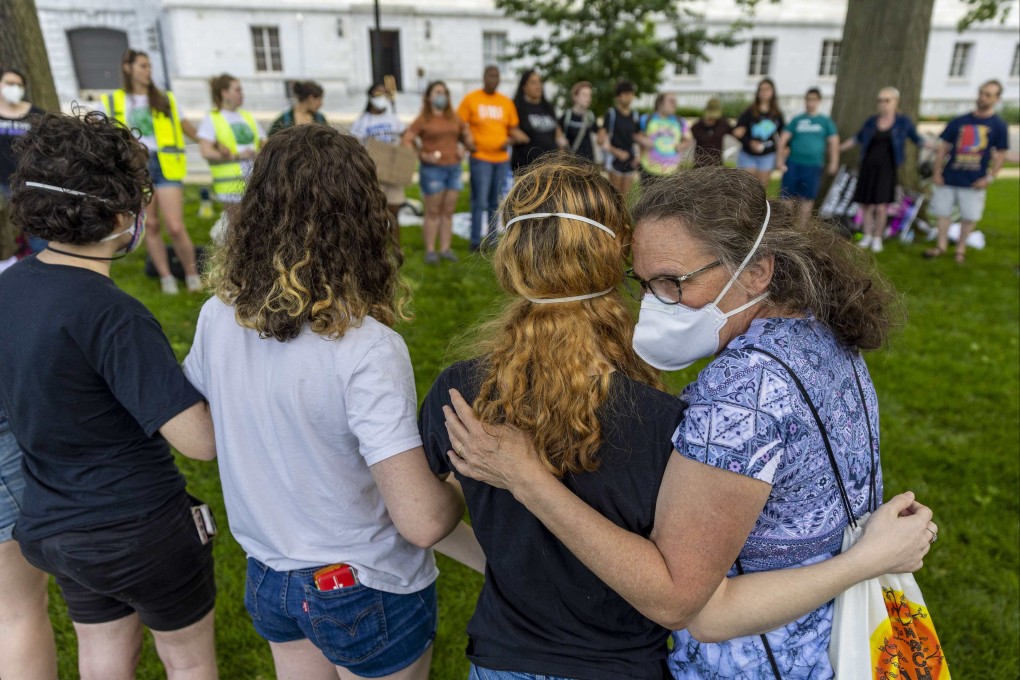 Protesters hold a vigil near the Dirksen Senate Office Building during demonstrations to call for an end to gun violence and for abortion rights protection, on May 28 in Washington, DC. Hong Kong, whose approach to abortion is more liberal than many other Asian economies, is right not to politicise the issue. Photo: Getty Images / AFP