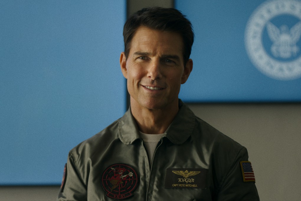 Tom Cruise as Capt. Pete “Maverick” Mitchell in a still from Top Gun: Maverick, the latest in a string of Hollywood films in which actors reprise their roles from earlier films. Photo: Paramount Pictures