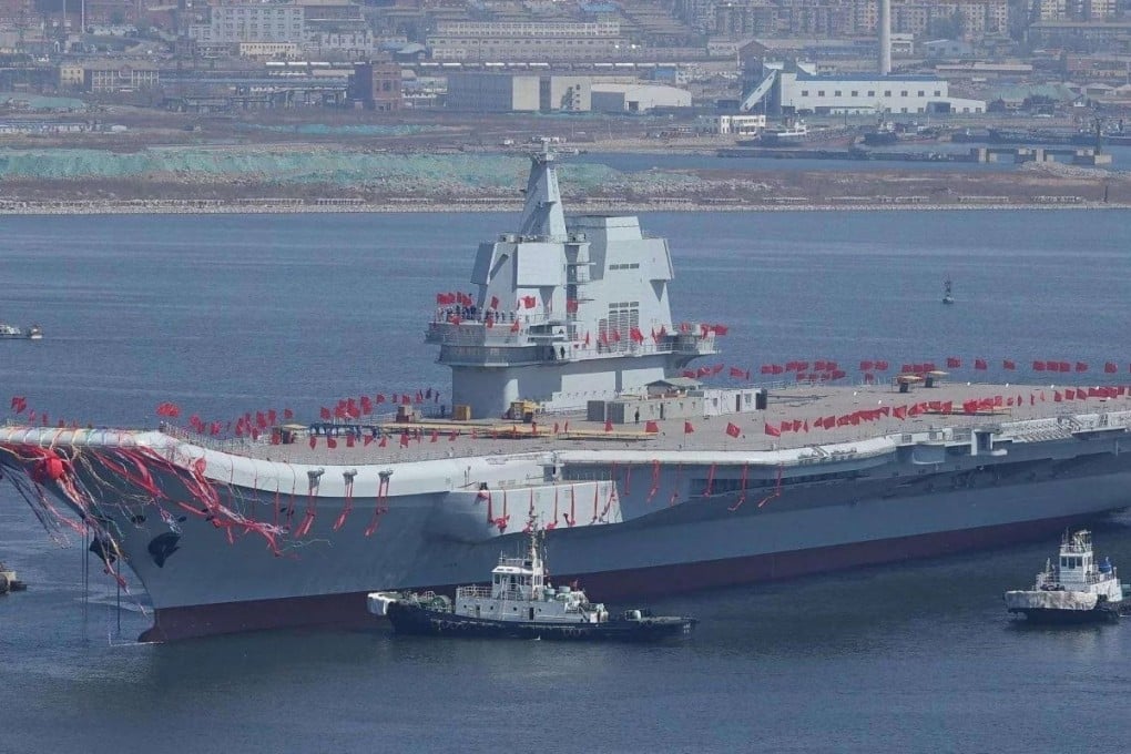 The Shandong, China’s second aircraft carrier, was commissioned in December 2019. Photo: ifeng