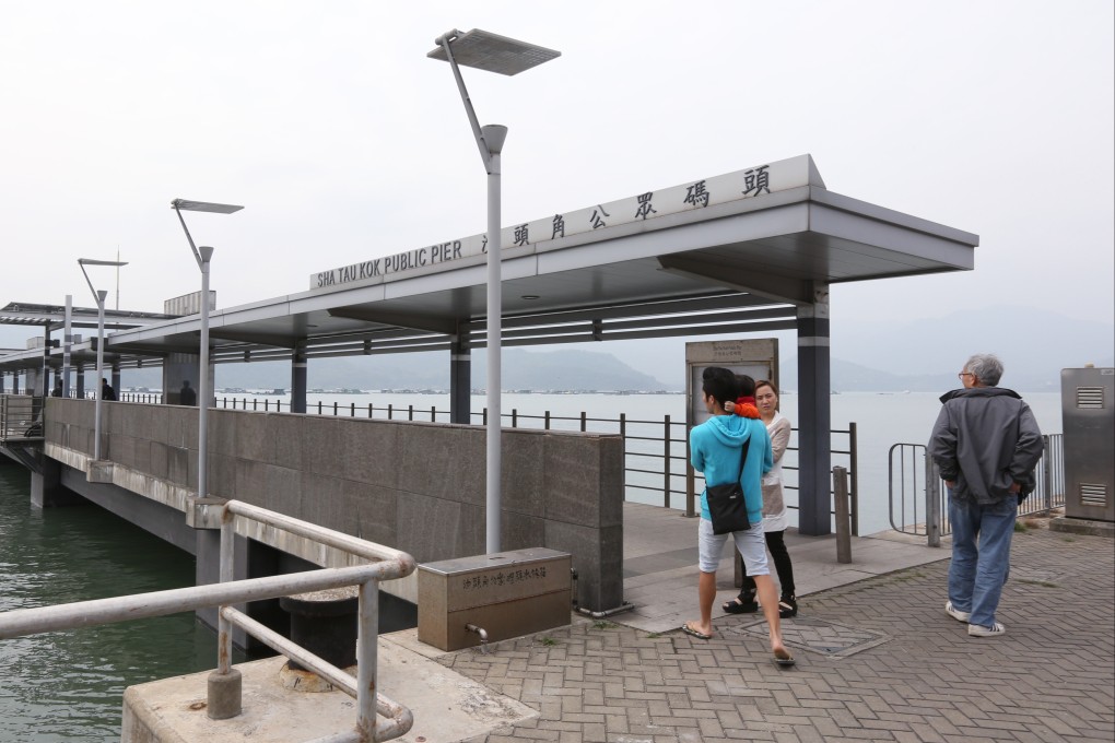 Sha Tau Kok Public Pier is seen during a site visit to Sha Tau Kok led by North District Council regarding the possible development of a shopping mall in the area. Photo: SCMP