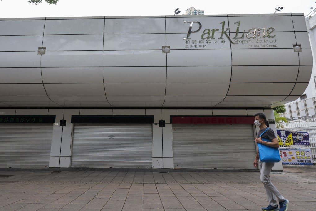 The fortunes of Park Lane Shopper’s Boulevard in Tsim Sha Tsui have been badly hit by the slump in tourism. Photo: Jelly Tse
