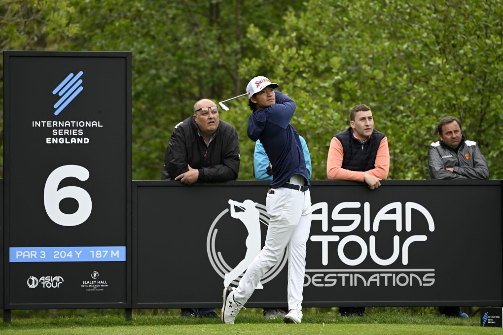 Hong Kong amateur Taichi Kho during the final round of the International Series England. Photo: Asian Tour