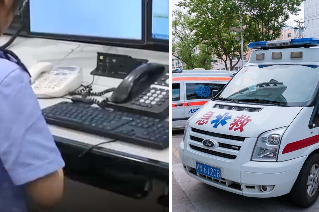 A woman in China died after a dispatcher did not send an ambulance after she called for emergency help. Photo: SCMP composite