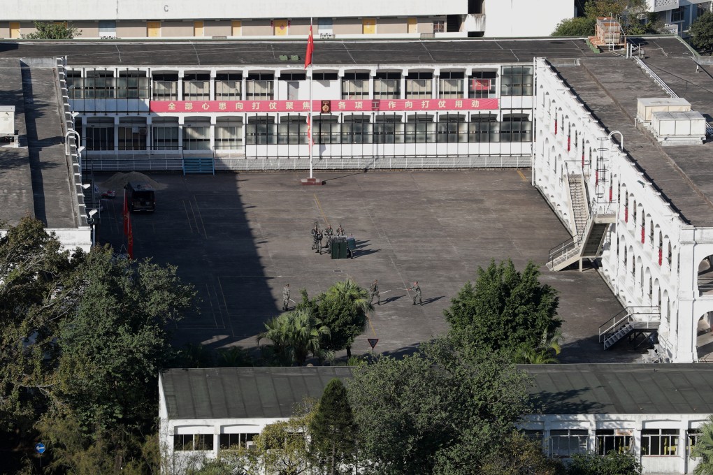 There was a bomb scare at the People’s Liberation Army barracks. Picture: Sam Tsang