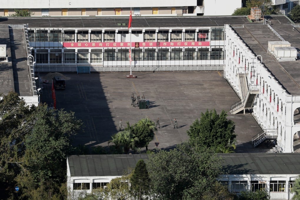There was a bomb scare at the People’s Liberation Army barracks. Picture: Sam Tsang