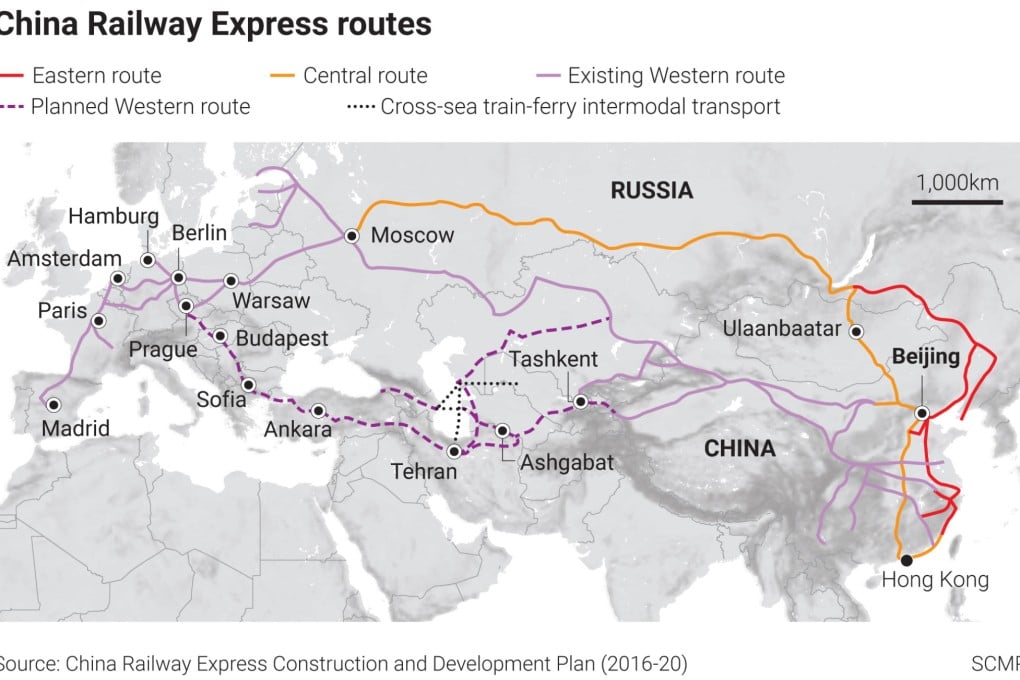 Will China's rail link between Xinjiang, Kyrgyzstan and Uzbekistan change the great power rivalry in Central Asia? | South China Morning Post