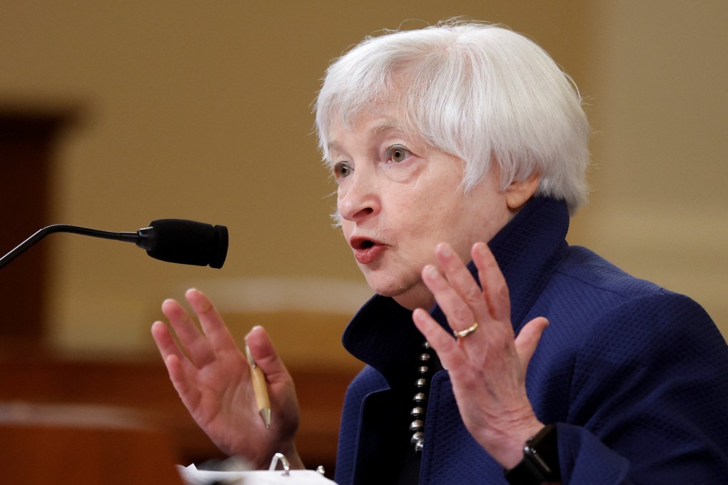 US Treasury Secretary Janet Yellen testifies during a House Ways and Means Committee hearing on Capitol Hill on Wednesday. Photo: Reuters