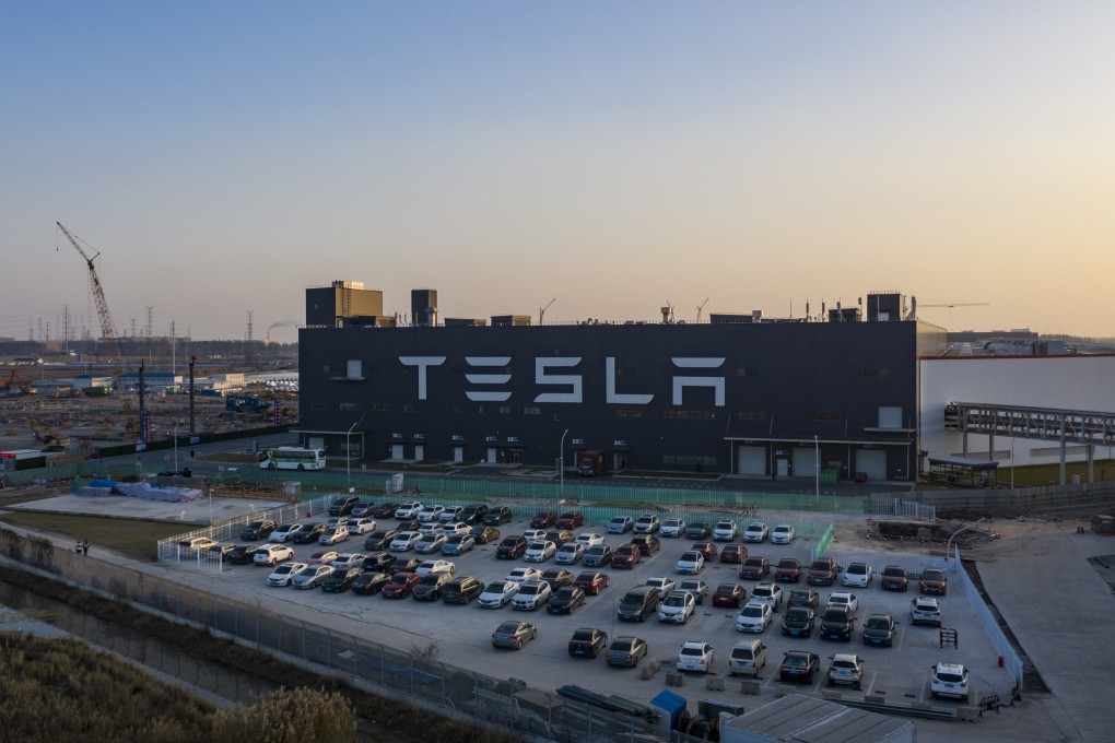 Tesla’s Giga Shanghai plant built 484,130 Model 3 and Model Y vehicles in 2021, representing 51.7 per cent of its global total of 936,000 units. Photo: Bloomberg