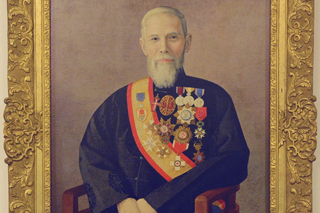 A painting of Sir Robert Ho Tung. May Holdsworth’s biography of Hong Kong’s one-time richest individual shines a light on his life.