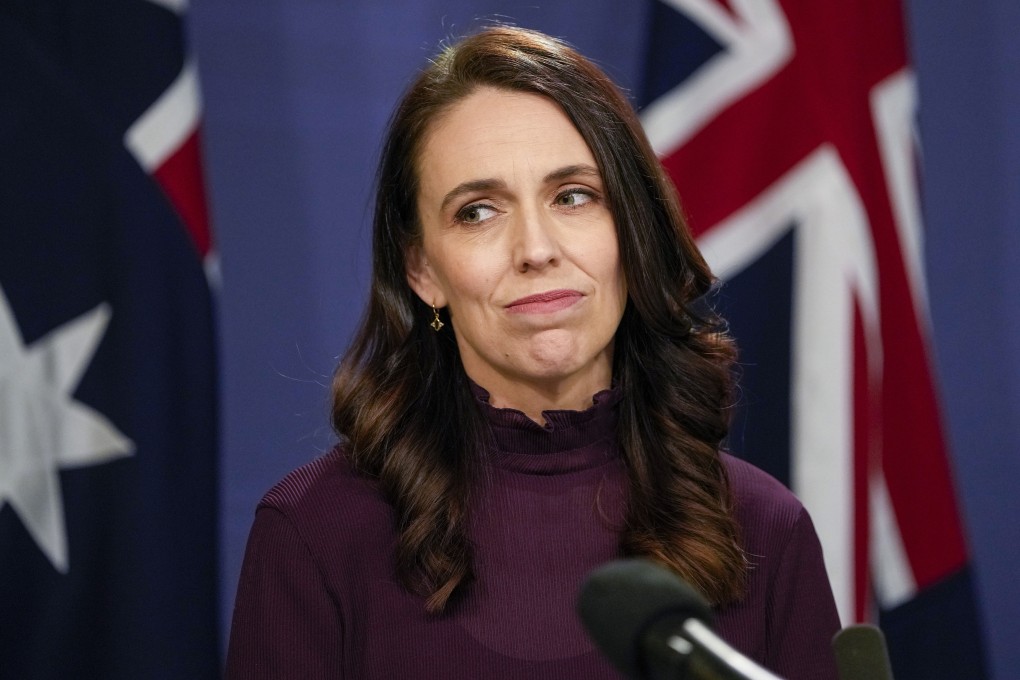New Zealand Prime Minister Jacinda Ardern reacts during a joint press conference with Australian Prime Minister Anthony Albanese. Photo: AP