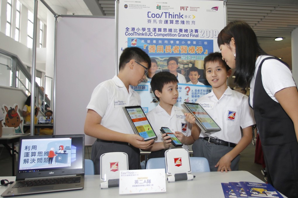 Photo caption: The CoolThink@JC programme encourages students to take risks as they learn computational thinking, which helps nurture an entrepreneurial spirit. Photo: HKJC]