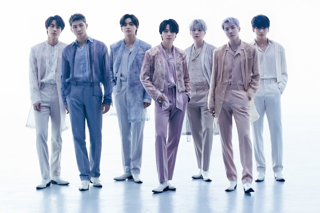 A new photo of BTS released to coincide with the issuing of their three-disc album “Proof”. It could be the last from them for a while. Photo: Hybe