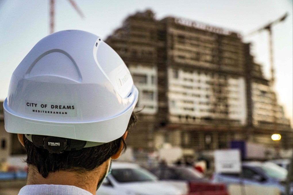 The City of Dreams Mediterranean casino under construction in Cyprus’ southern coastal city of Limassol. Photo: Roy Issa/AFP