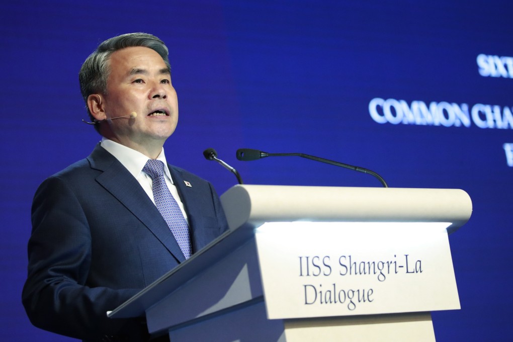 South Korea’s Minister of National Defence Lee Jong-Sup   said Seoul would boost cooperation with Japan to deter North Korea’s nuclear threat. Photo: EPA-EFE/How Hwee Young