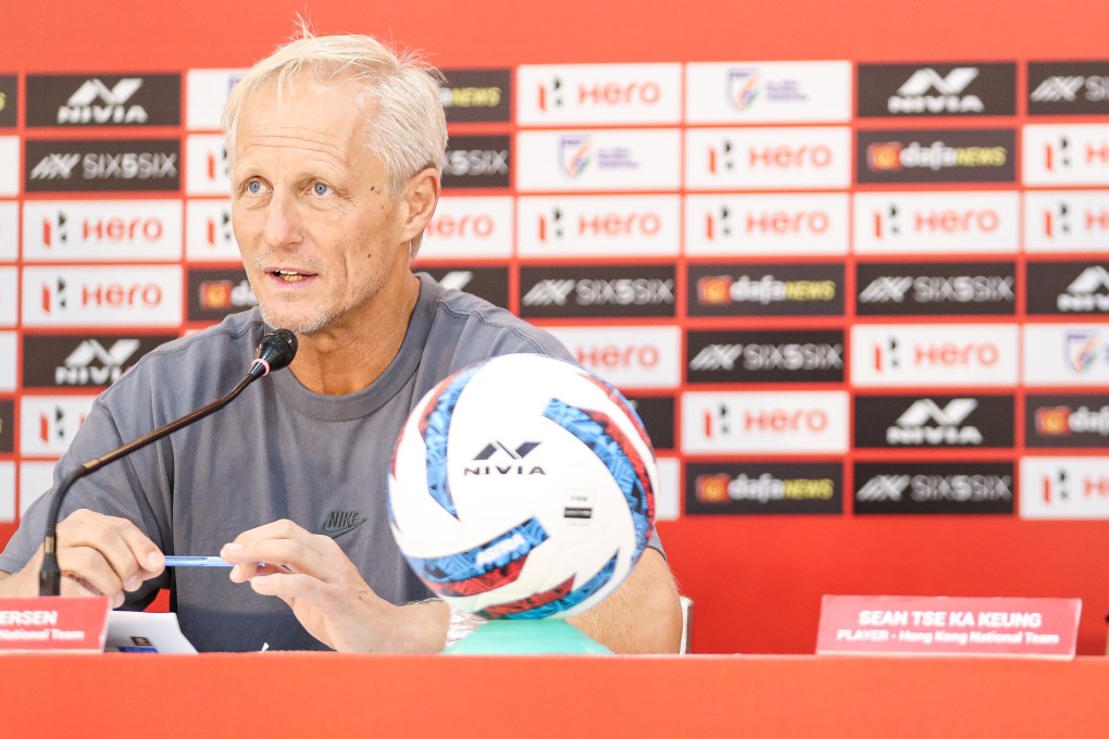 Head coach Jorn Andersen in the pre-match press conference before meeting India in the last group match on Tuesday. Photo: HFKA