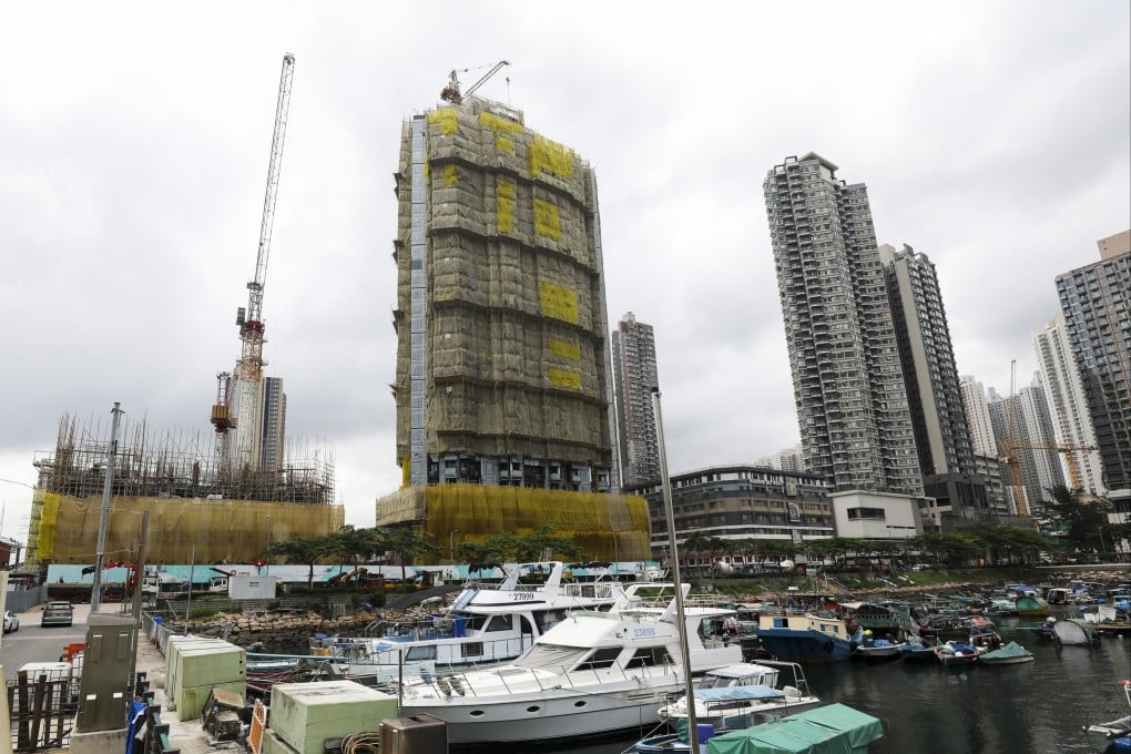 Work progresses on mainland Chinese developer Minmetals Land’s Montego Bay residential project in Yau Tong in June 2022. Photo: Xiaomei Chen