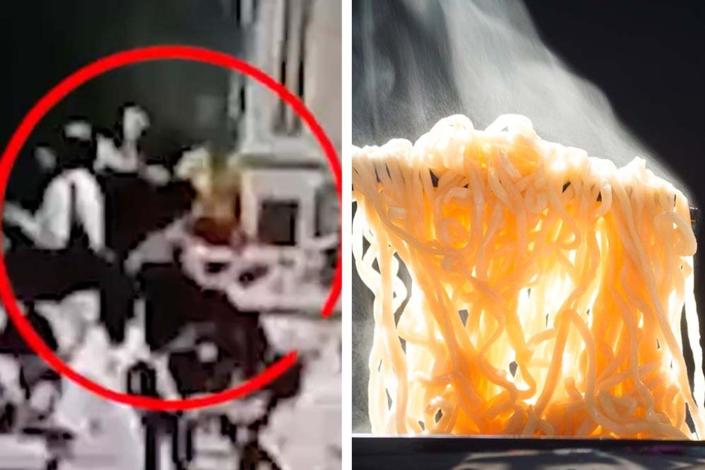 The mainland Chinese internet is abuzz with a story about a woman pouring hot soup on the head of a fellow student over a seating dispute. Photo: SCMP composite