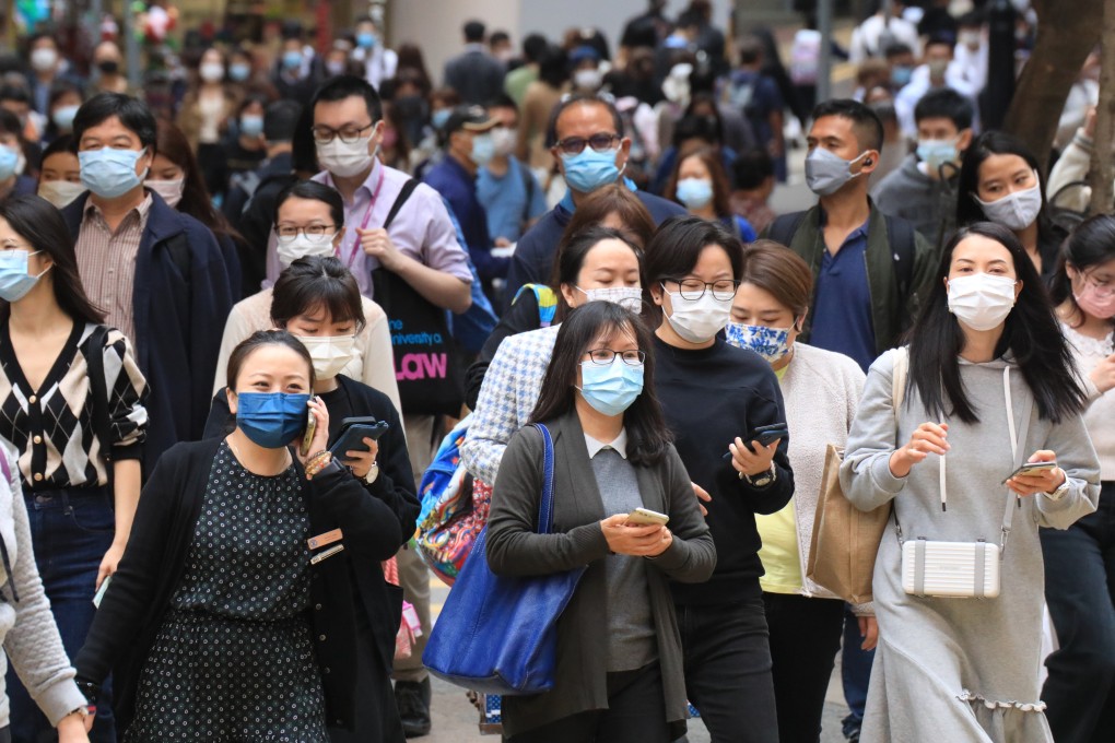 Pedestrians in Hong Kong’s Causeway Bay. The city has seen a rise in daily Covid-19 caseloads. Photo: Felix Wong