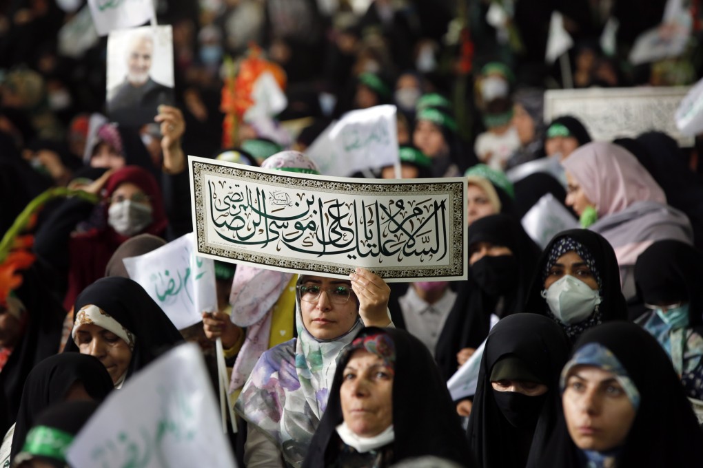 Iranians protest against the statements made by two BJP officials. Photo: EPA-EFE