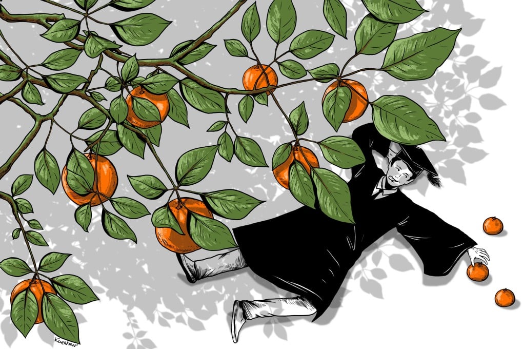 Three years into the coronavirus pandemic, many young Chinese from elite universities are setting aside career dreams for stability. Illustration: Lau Ka-kuen