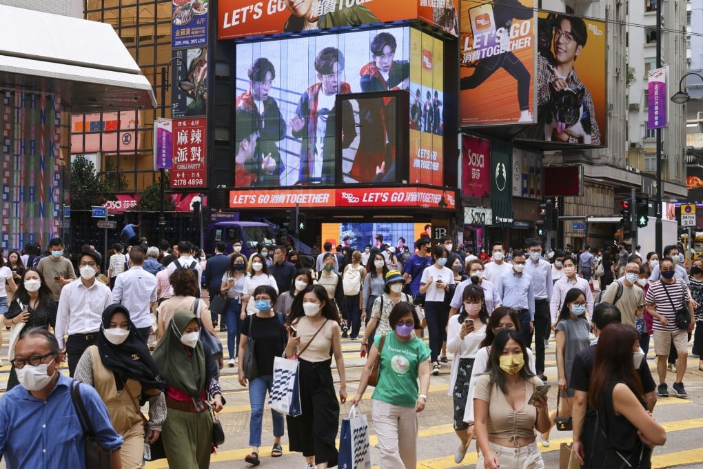 General view of retail business and people shopping in Causeway Bay. Hong Kong’s retail sales have shrunk by more than US$16.8 billion since 2018. Photo: Dickson Lee