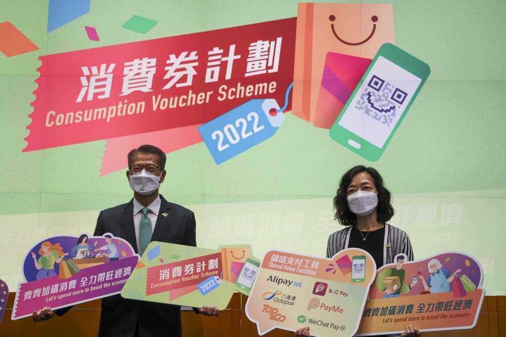 Financial Secretary, Paul Chan Mo-po and Head, Budget and Tax Policy Unit of the Financial Secretary’s Office, Jessie Wong Hok-ling. Photo: Edmond So