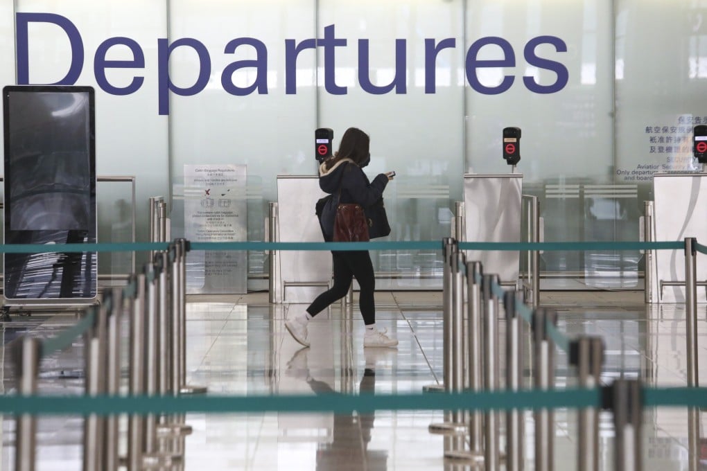 Hong Kong International Airport pictured during the fifth wave of the Covid-19 pandemic in March 2022. Photo: SCMP / Jelly Tse