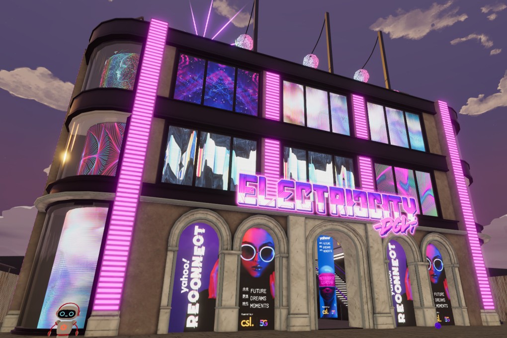 Yahoo’s metaverse in Decentraland. Photo: Handout