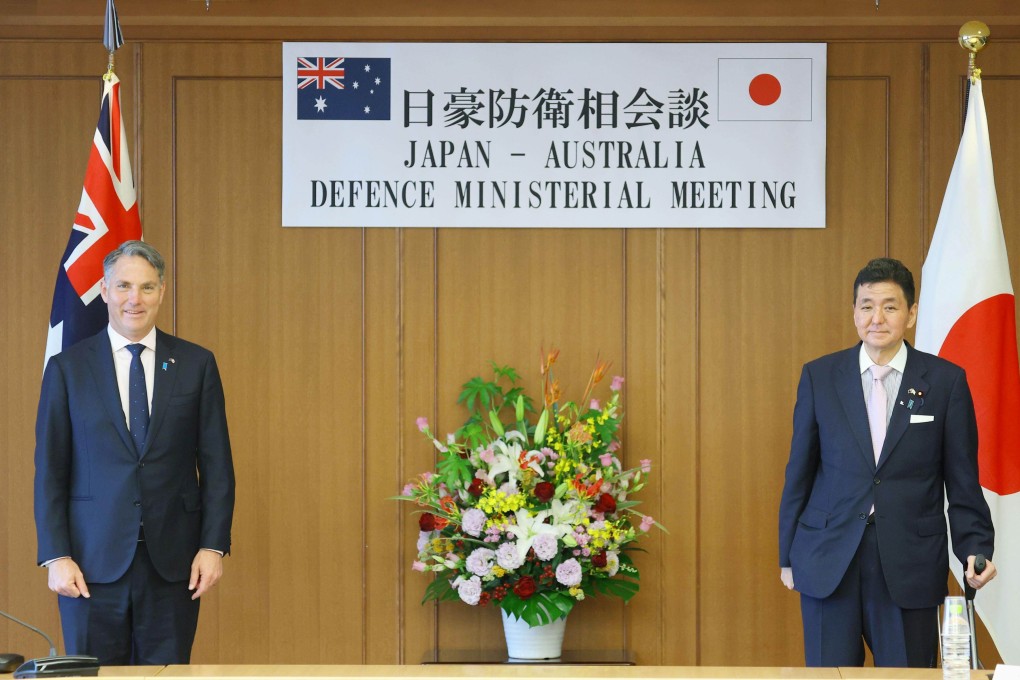 Japanese Defense Minister Nobuo Kishi and his Australian counterpart Richard Marles met for talks in Tokyo on June 15. Photo: Kyodo
