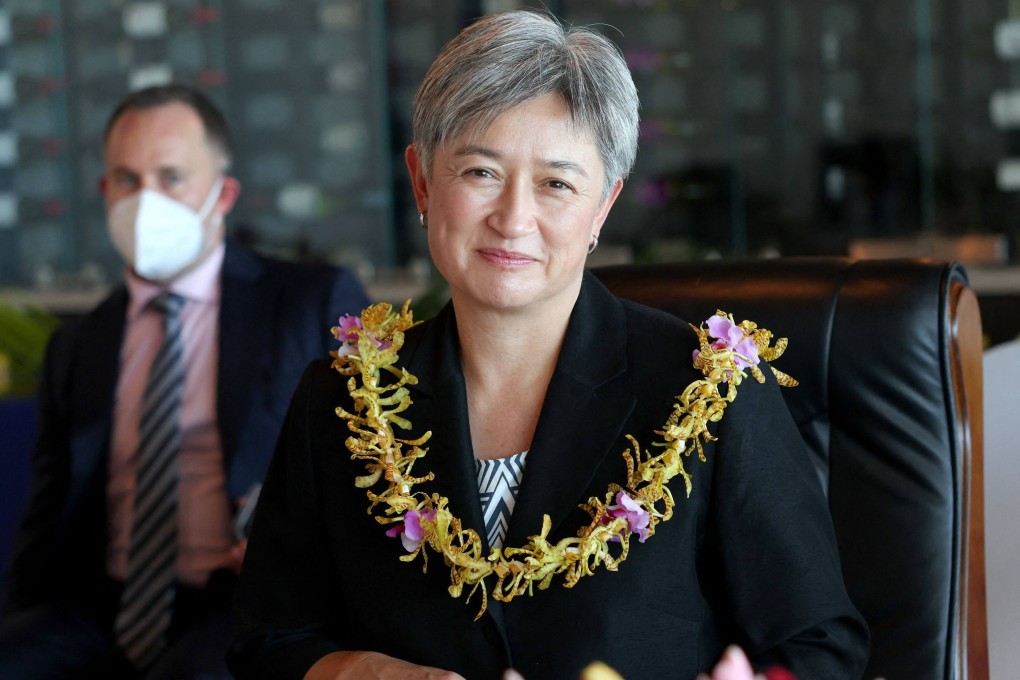 Australia’s Foreign Minister Penny Wong announced her third visit to the Pacific in a month, the latest diplomatic step-up by Canberra in the region as the Chinese government also seeks to expand its influence. Photo: Handout/Australia’s Department of Foreign Affairs/AFP