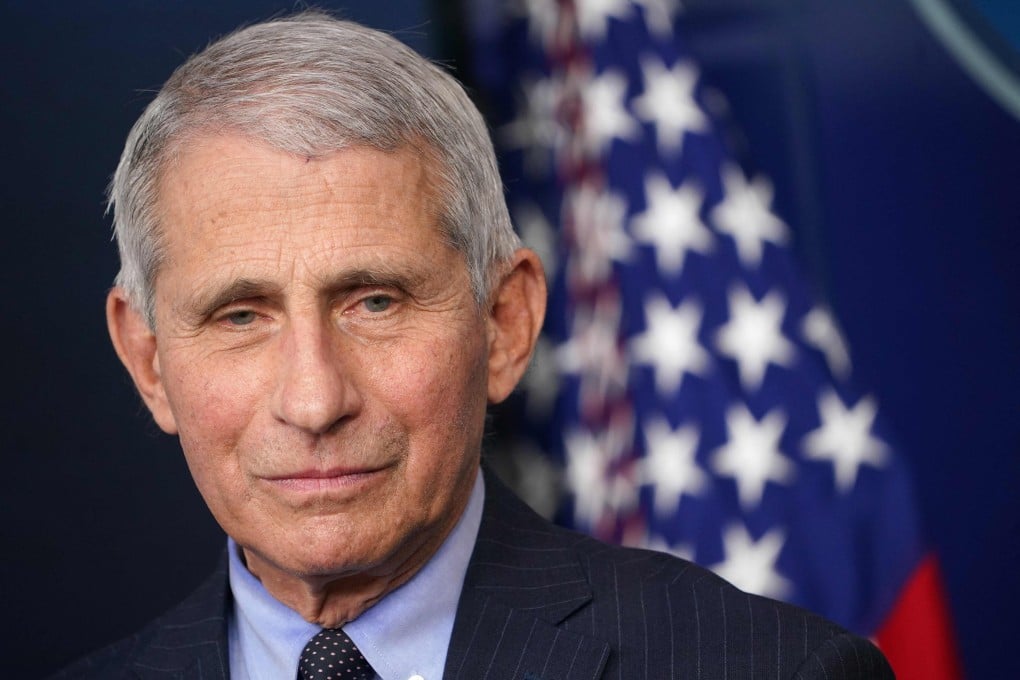 Dr Anthony Fauci attends the daily briefing in the Brady Briefing Room of the White House in January 2021. Photo: AFP