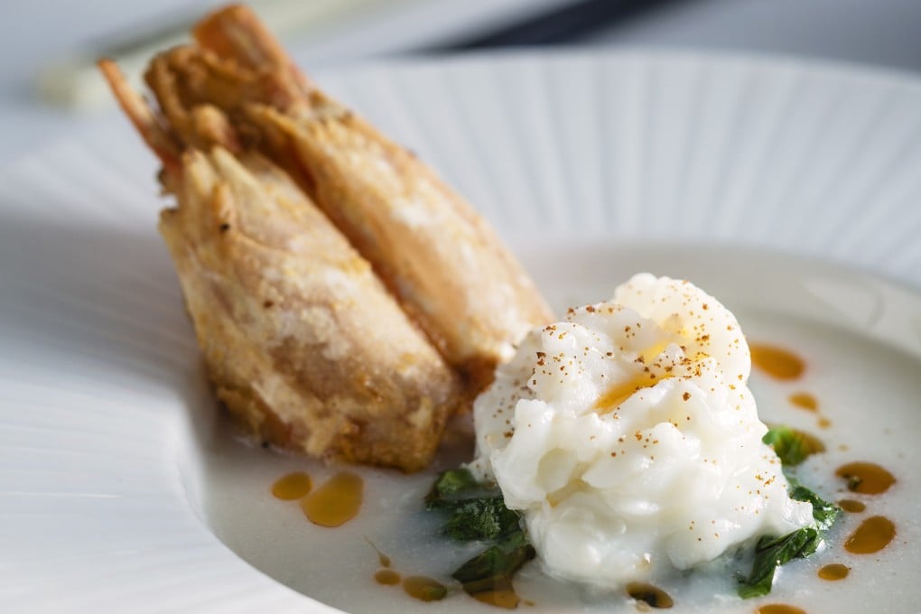 King prawns cooked in fish and rice broth. Photo: The Chairman