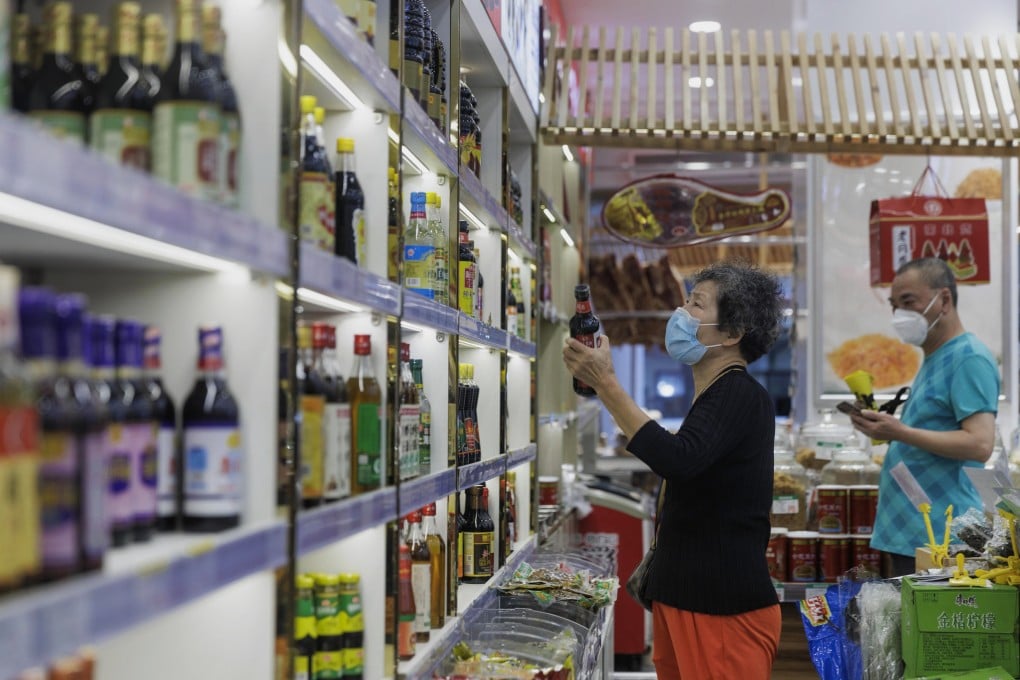 China’s consumer price index grew 2.1 per cent in May from a year earlier, flat from April, though still at a six-month high. Photo: EPA-EFE