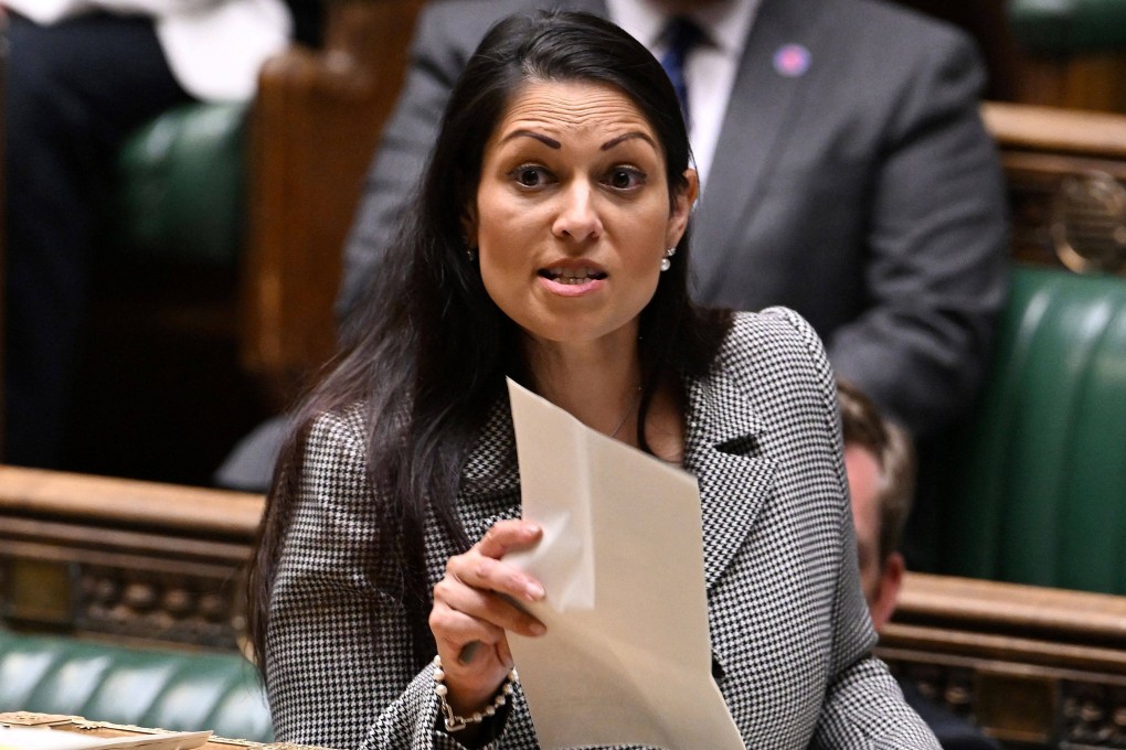 Britain’s Home Secretary Priti Patel said the UK  government ‘will not be deterred’ after the European Court of Human Rights (ECHR) forced it to cancel the first flight to Rwanda. Photo: AFP