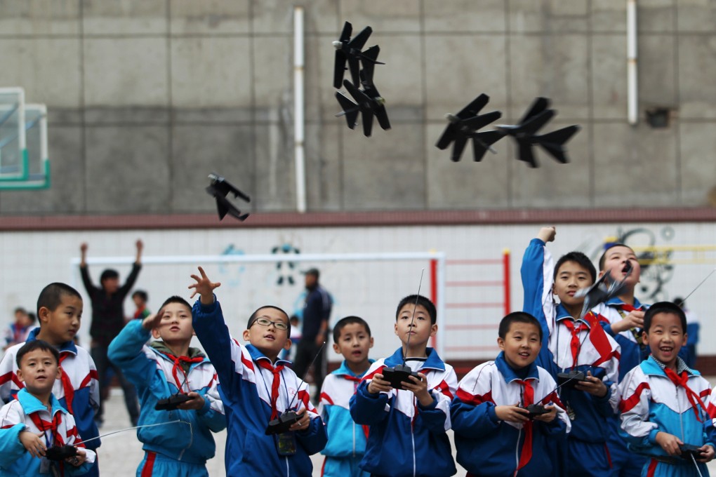 A remote control toy jet from China has gone viral on social media. Photo: Xinhua