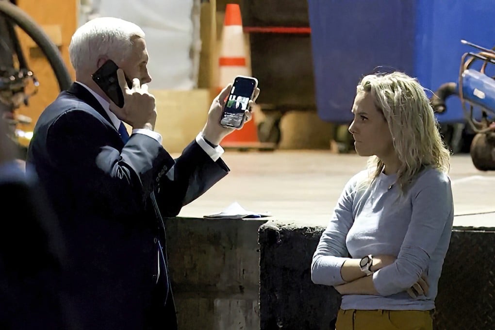A photo released from the National Archives to the House January 6 committee shows then-Vice President Mike Pence in a secure Capitol Hill location. Photo: AP