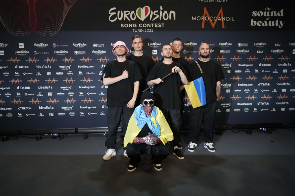 Kalush Orchestra of Ukraine after winning the 2022 Eurovision Song Contest last month. Photo: AP