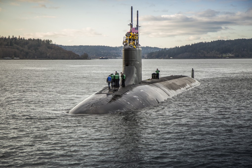 The USS Connecticut, a Seawolf-class nuclear powered fast attack submarine operated by the United States Navy, is seen departing Puget Sound Naval Shipyard for sea trials. Photo: Thiep Van Nguyen II/U.S. Navy/Abaca Press/TNS