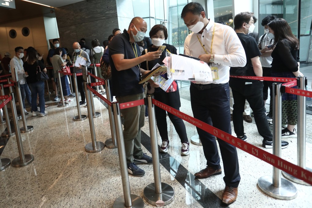 A sales office for SHKP’s Silicon Hill development. Photo: Jonathan Wong