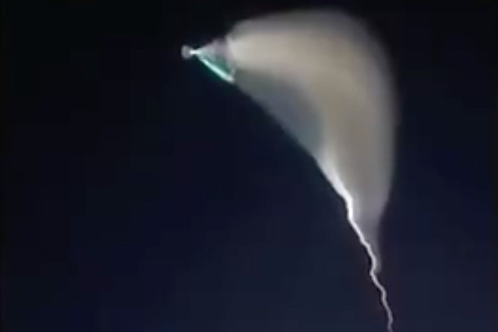 The anti-ballistic missile test was conducted on Sunday night. Photo: CCTV