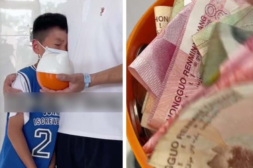 A young boy gave his father his life savings after his sister was diagnosed with leukaemia. Photo: SCMP composite