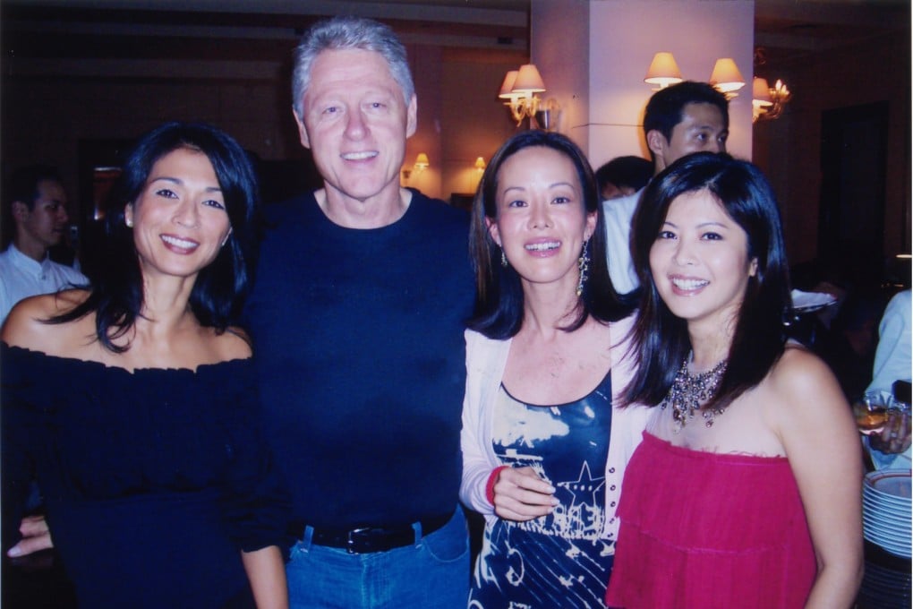 Bill Clinton with Chanel’s Claudia Shaw (left) and other guests at the opening of the Cipriani Italian restaurant in the Old Bank of China Building in Central, Hong Kong, in 2003. Photo: SCMP
