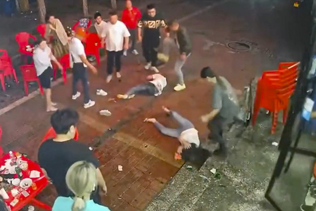 Footage of the attack circulated widely in China. Photo: Weibo
