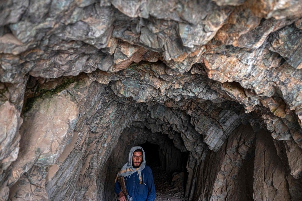 A Taliban fighter at the archaeological site in Mes Aynak, in the eastern province of Logar. Photo: AFP