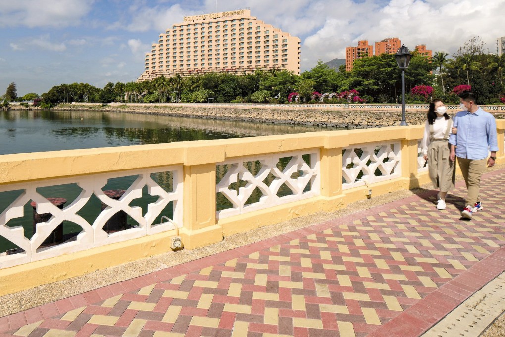 The Gold Coast Piazza in Tuen Mun used 15,000 bricks from Sino Group-backed start-up EcoBricks. Photo: Handout